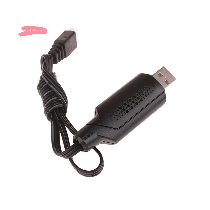 شاحن USB 2S 7.4V 1A لبطاريات ليبو 7.4V 2S مع موصلات XH-3P المتوافقة مع سيارات RC بدون طيار والقوارب كابل شحن USB