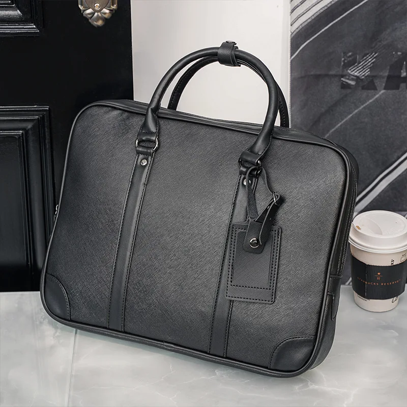 New Business Handbags Men Top-Handle Bags Large Capacity Men\'s Hand Bags Fashion Briefcases Multifunctional Laptop Bags Satchels