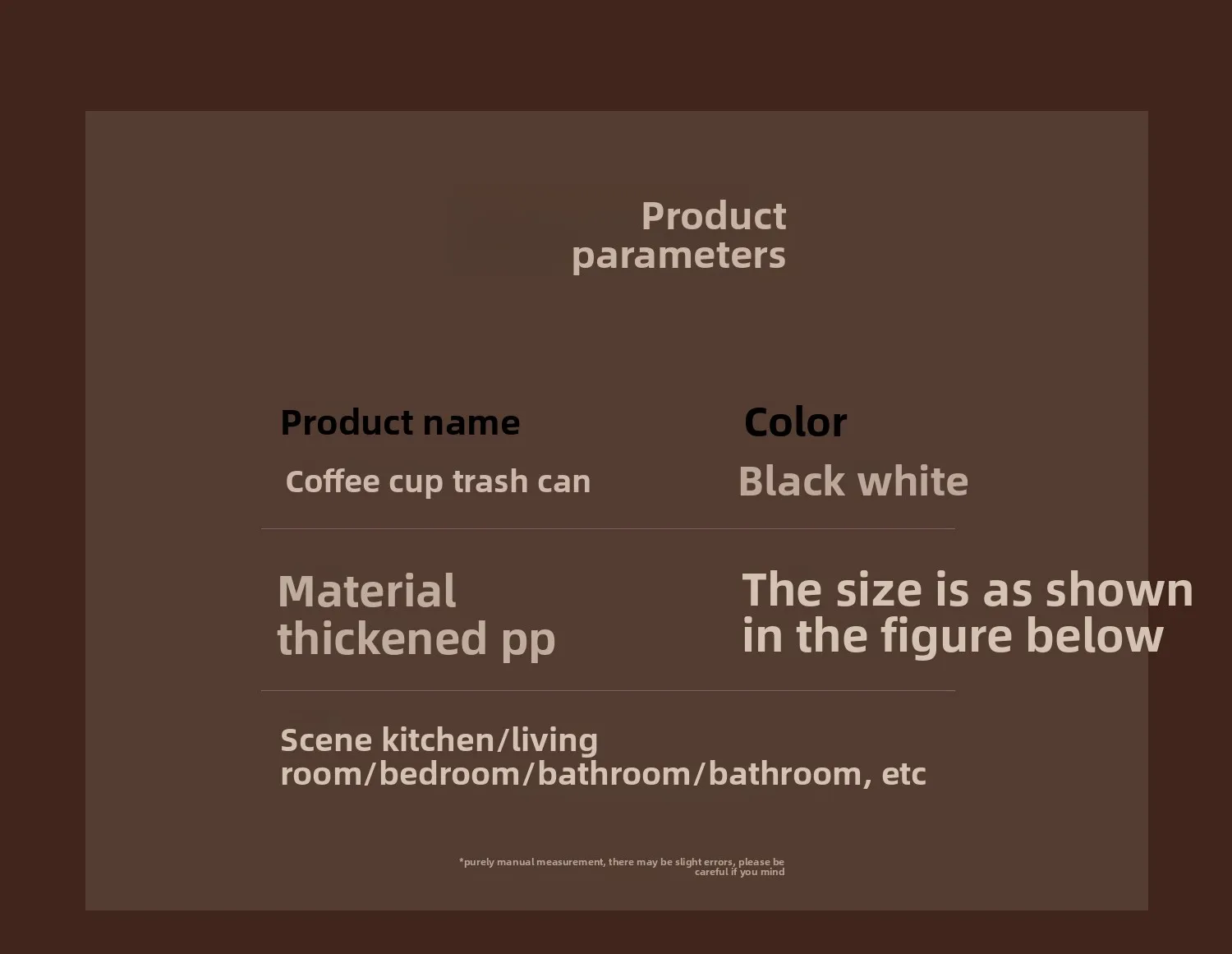 Retro-Kaffeetasse, Mülleimer mit Deckel, für Zuhause, Flur, leicht, luxuriös, großes Fassungsvermögen, Mülleimer, Schlafzimmer, Schaukeldeckel, Papierkorb – Detail 7