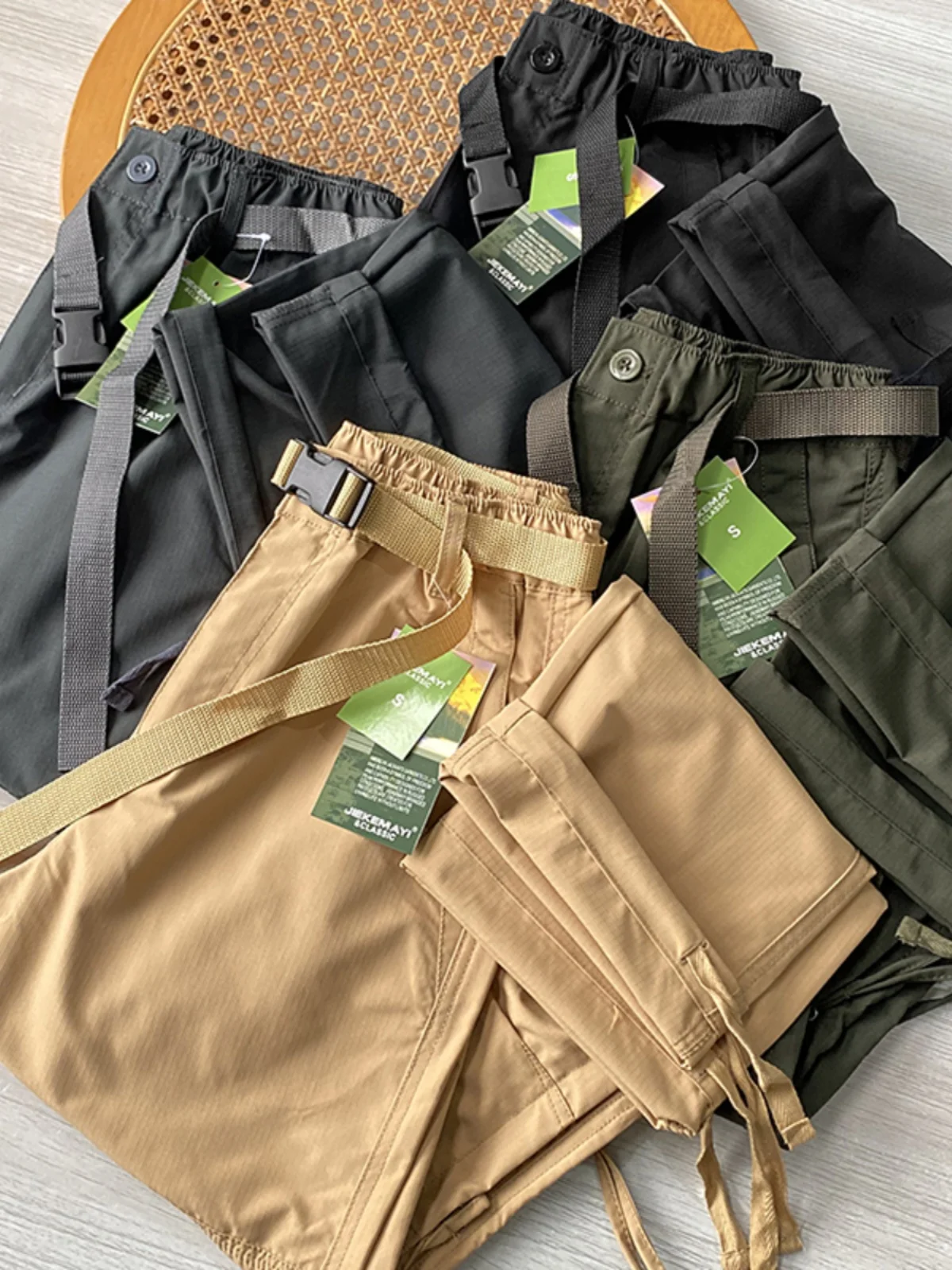 

Outdoor Workwear Qui Dry Breathable Men's Lightweight Elastic Mountain Climbing Trousers Summer Casual Pants Youth Sle