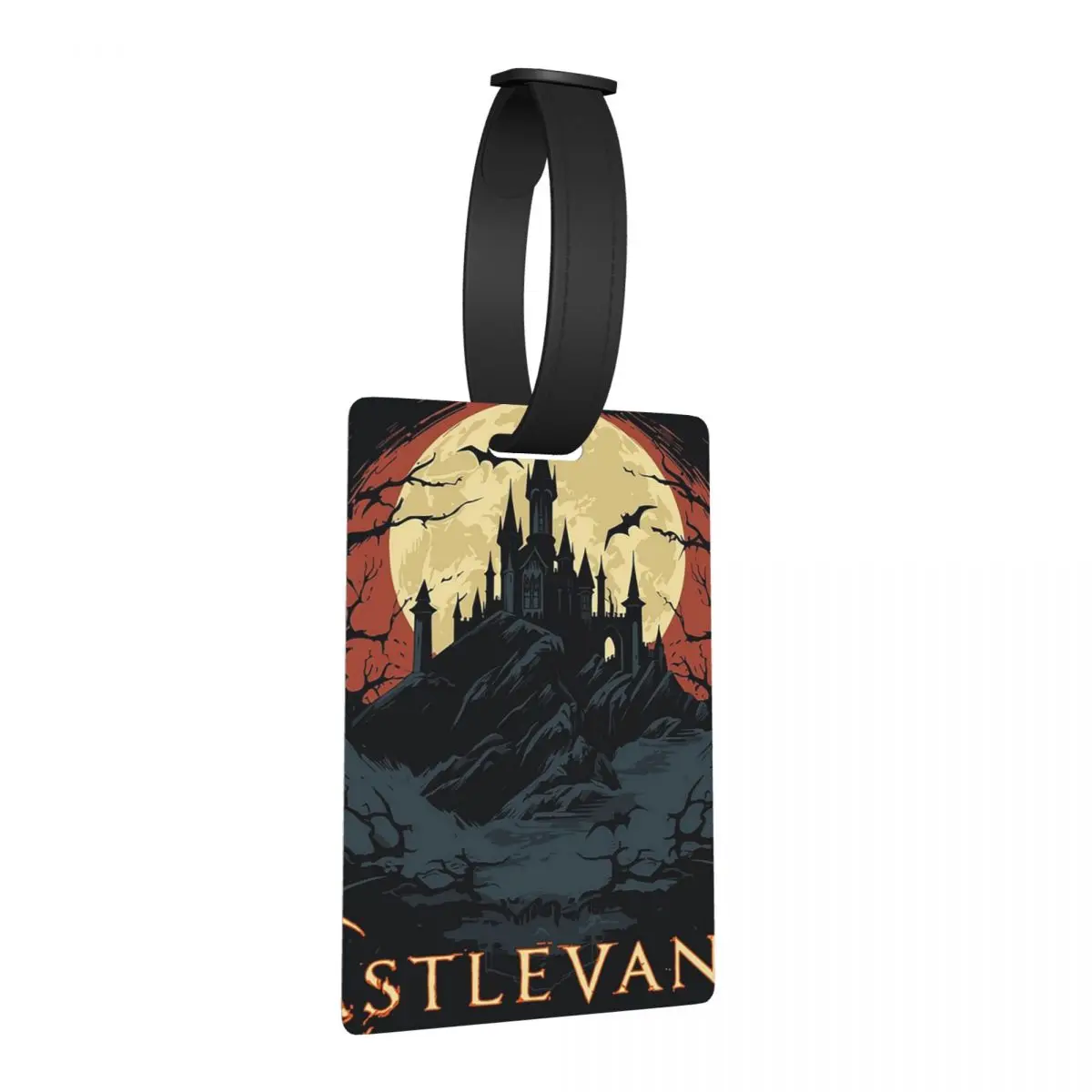 

Замок тьмы Castlevania, багажные бирки, аксессуары для чемодана, портативный багаж, посадочная бирка, держатель этикетки, идентификационное имя, адрес