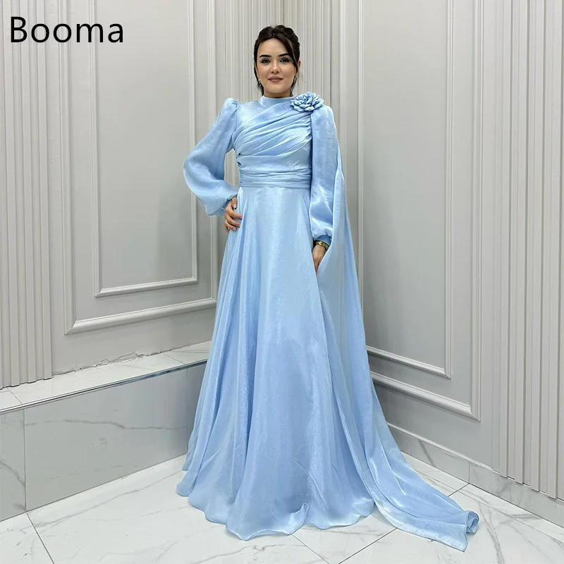 

Booma A-Line Women Prom Formal Gowns for Women Evening Dress Dresses Flower Pleats Long Floor-Length Customized 2025