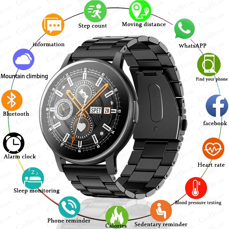 

2024 New GPS Sport Tracker Smartwatch Women Full Touch HD Screen Watch Waterproof Bluetooth Call Smart Watch Men For Android IOS