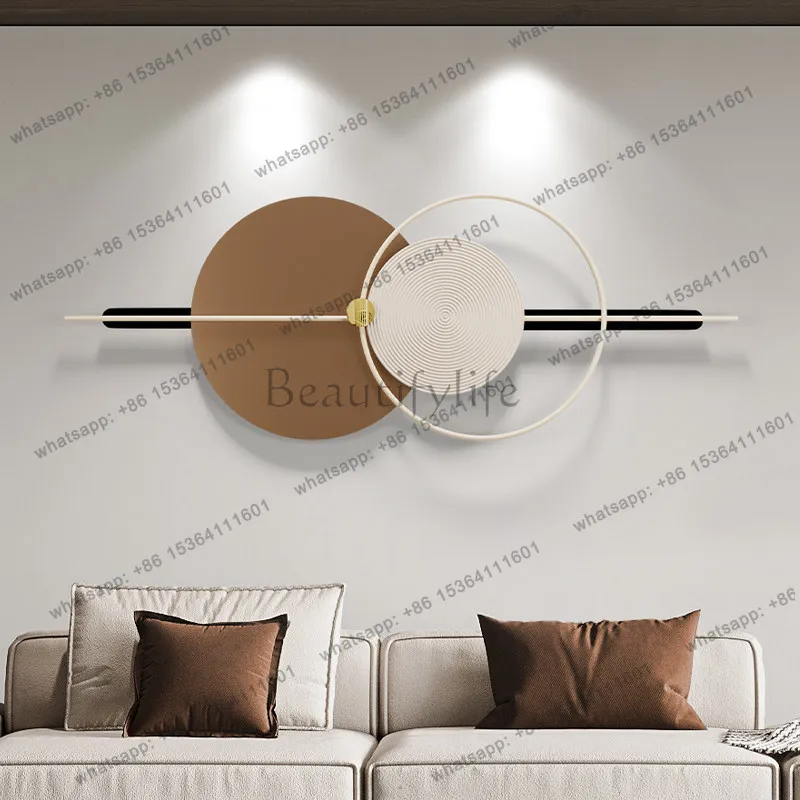 Modern simple sofa background wall decorative painting living room creative light luxury cream style advanced feeling mural