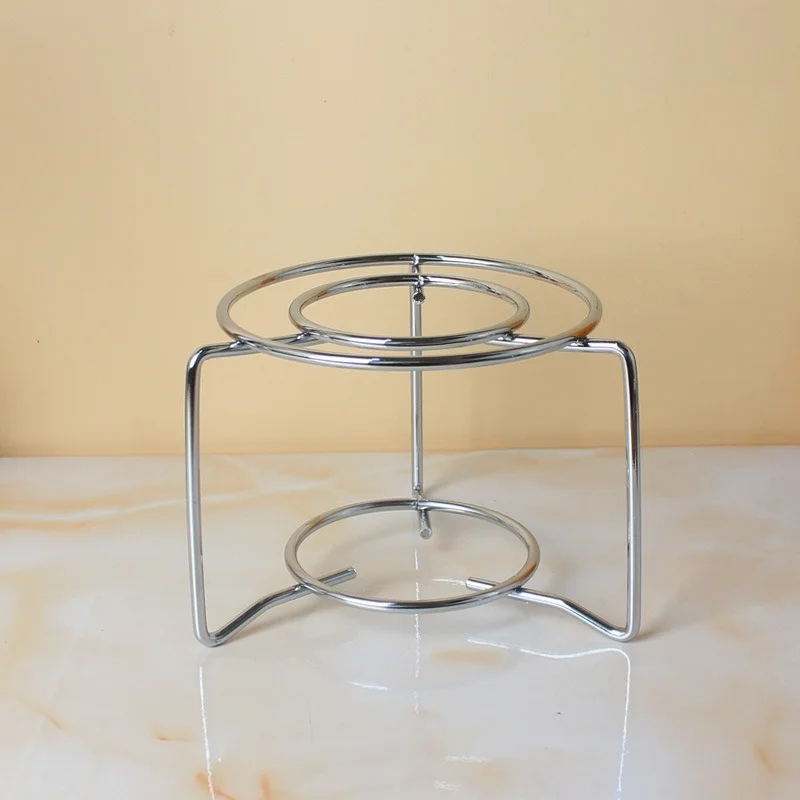 1PC Moka Pot Stove Trivet Stainless Steel Round Pot Stand Bracket for Gas Stove Coffee Maker Kitchen Tool
