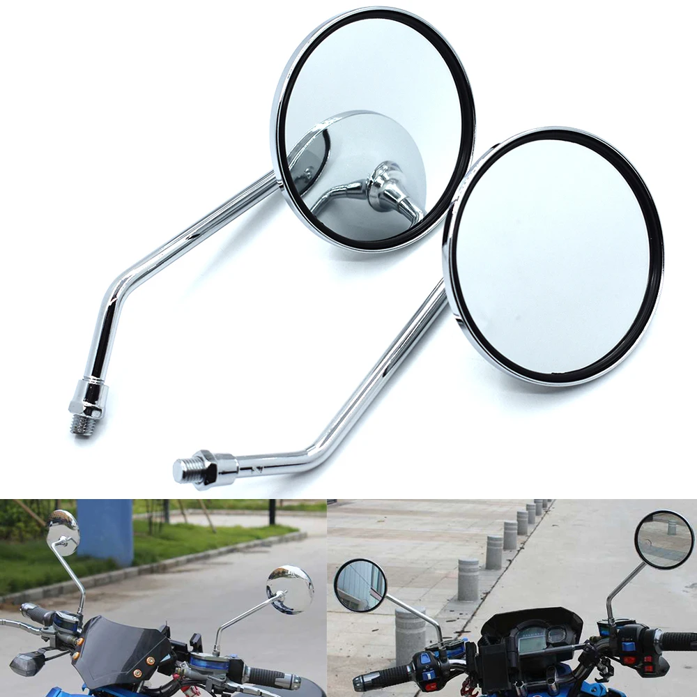 Universal 10mm Motorcycle Back Side Mirrors Motorbike Rear View Mirror For HONDA PCX125 PCX150 CBR125R CBR150R CB650F CBR650F