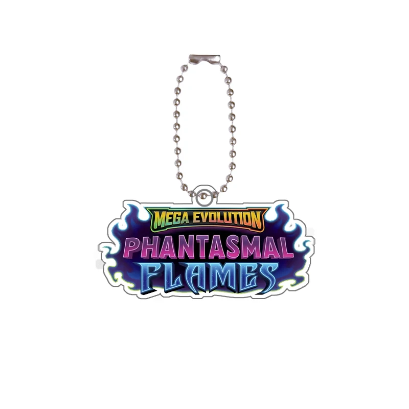 Pkm Tcg hanger acryl sleutelhanger voor Pkm 30Th Anniversary Monster Mega Evolutions Chaos Rising Logo Game Collection Card sleutelhanger