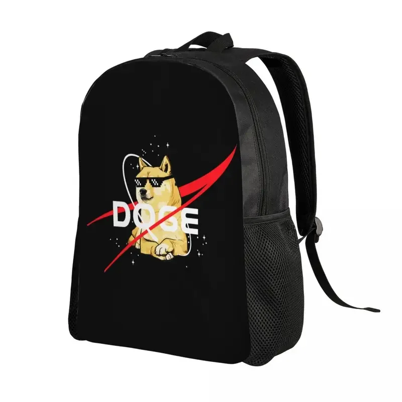 Space Doge Backpack for Women Men Waterproof College School Cheems Dog Shiba Inu Meme Bag Print Bookbag