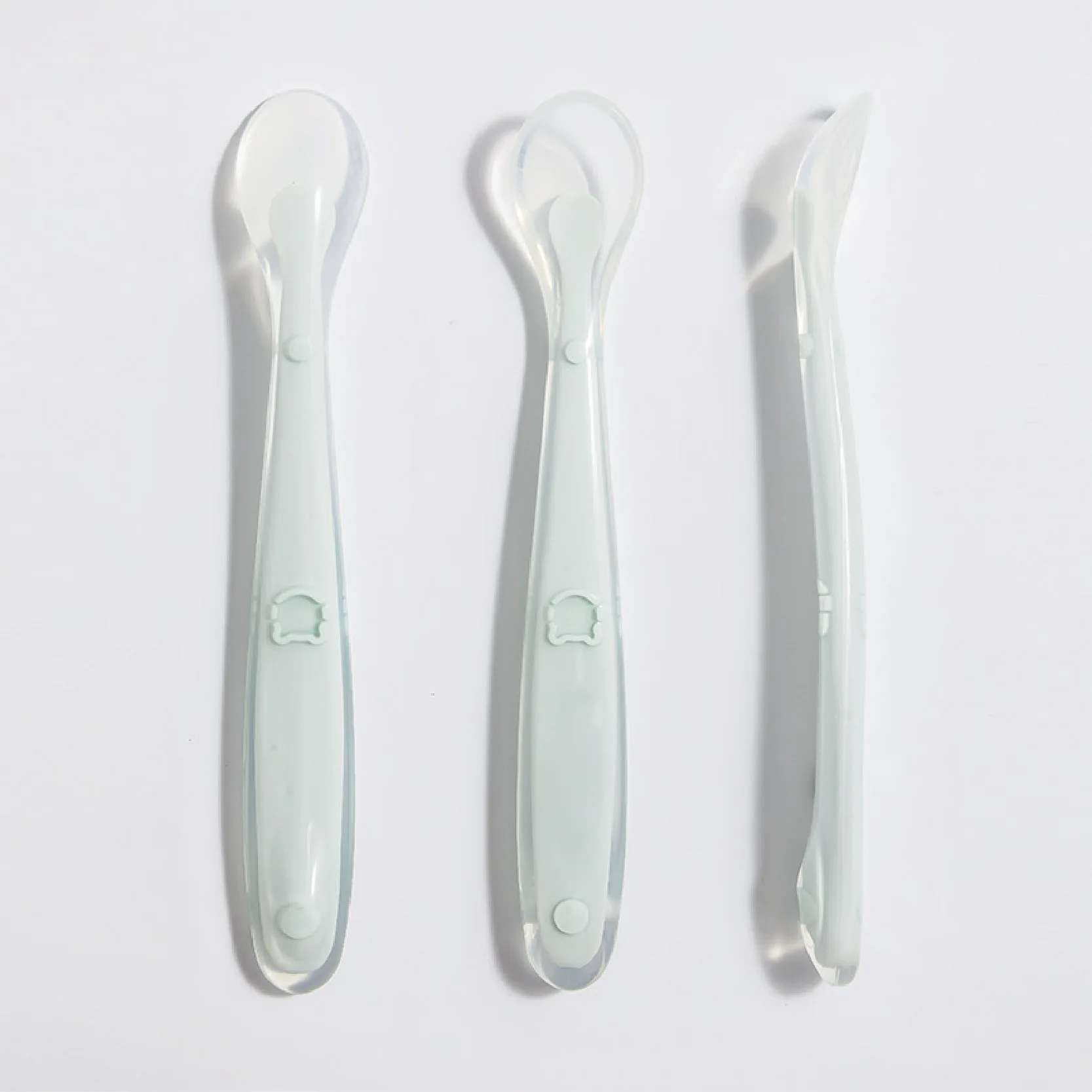 Baby Complementary Silicone Spoon Young Infant Feeding Spoon Soft Spoon