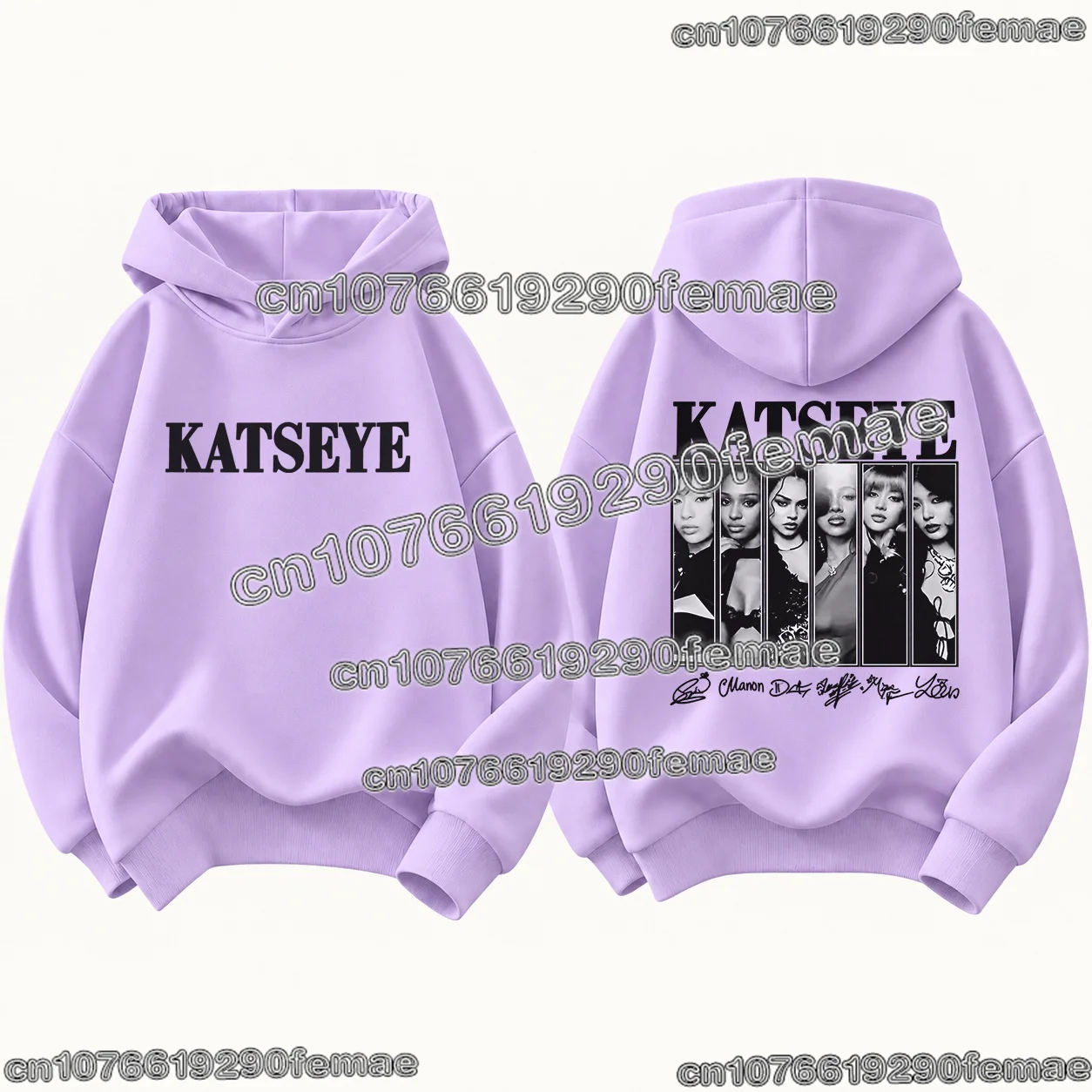 2026 KATSEYE Kpop Fan Hoodie Kids Adults Graphic Print Long Sleeve Sweatshirt Spring Autumn Casual Streetwear Fashion Clothing 5