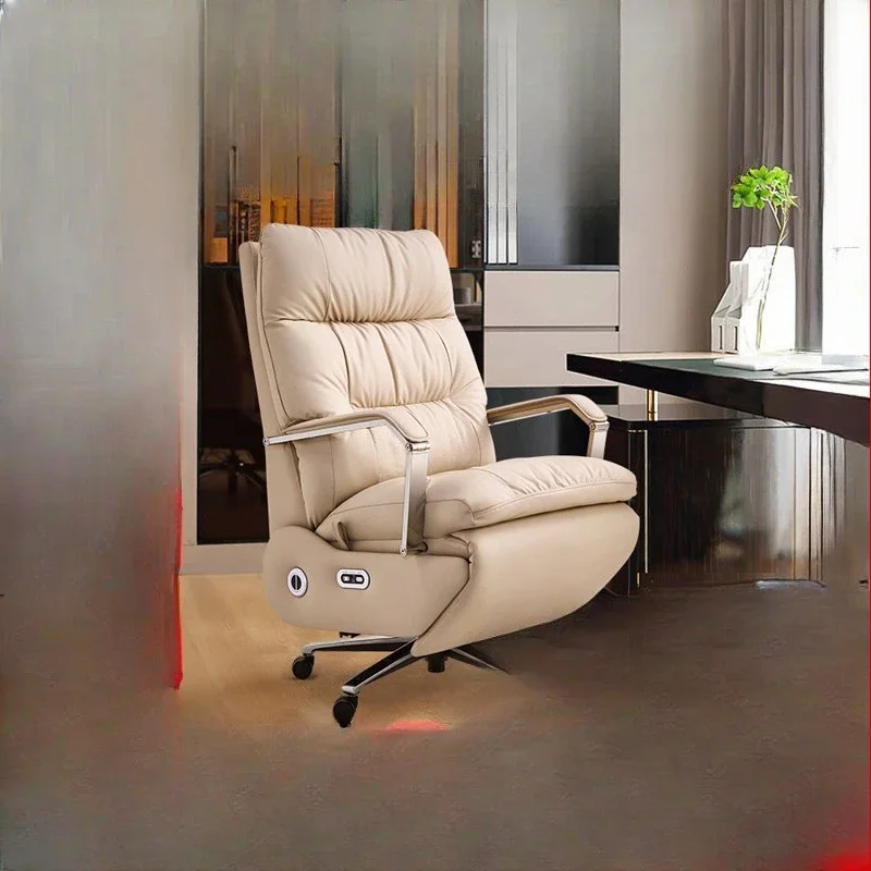 

Electric, boss chair, leather, office, comfortable, sedentary, lunch break, reclining