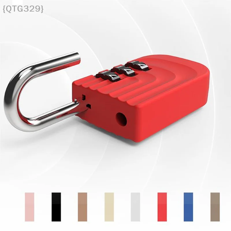 {QTG329} قطعة واحدة من قفل رقمي آمن - طلاء خبز مموج خفيف، مثالي لأمتعة السفر وخزانة الصالة الرياضية