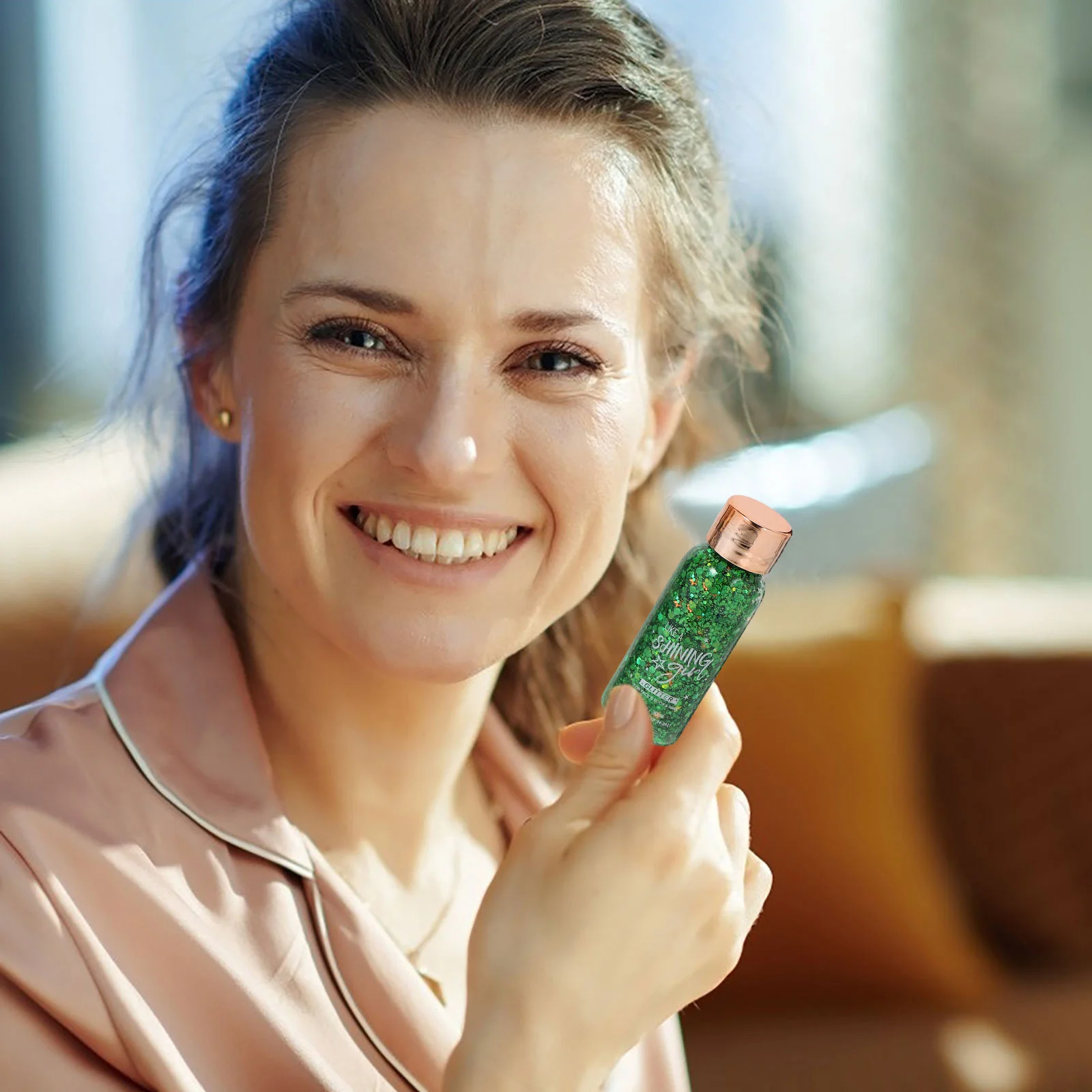 

5pcs Body Glitter Gel Shimmering Cream For Face Skin Sparkling Lotion For Party Stage Makeup Shinny Body Lotion Waterproof