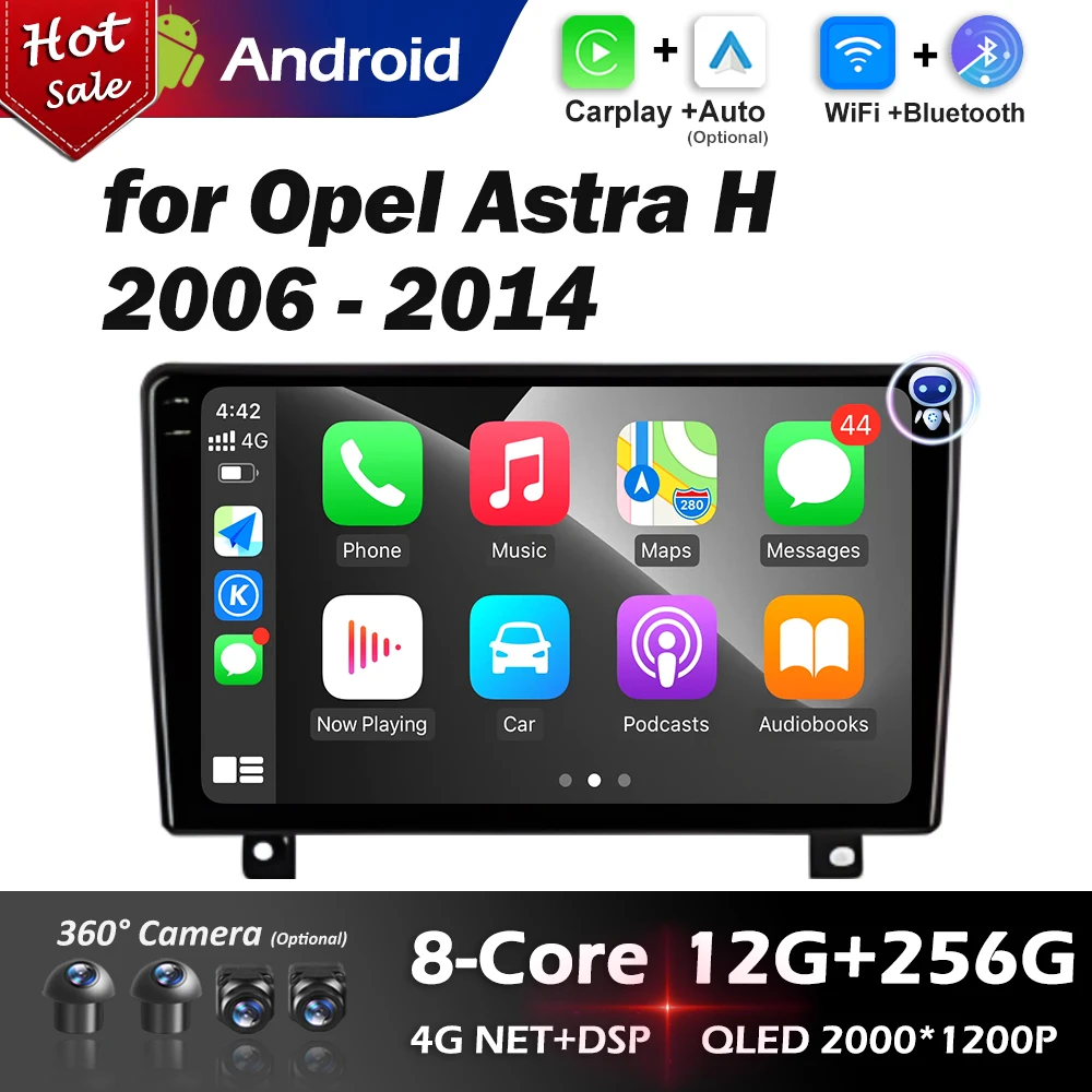 

10.1 inch Android 16 System for Opel Astra H 2006 - 2014 Intelligent Touch Screen Navigation GPS Car Radio Multimedia player BT