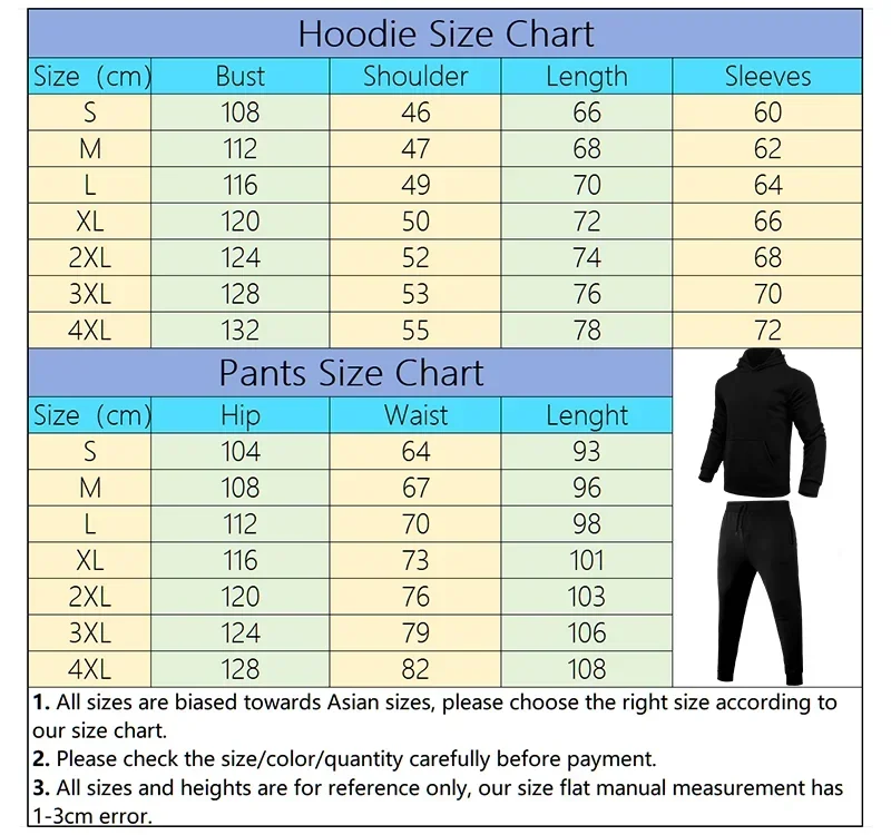 Herren-Set/Hoodie/Hose Herbst Winter Täglicher Freizeit-Sportanzug für Zuhause und Draußen Komfortabler Warmer Kapuzenpullover und Jogginghose – Detail 1