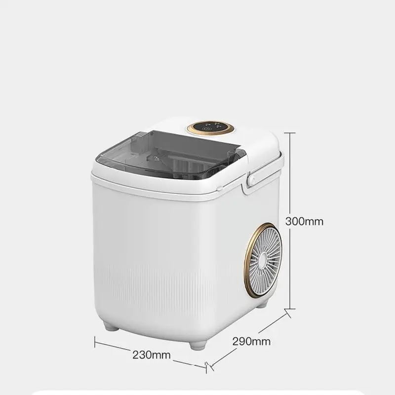 Table Ice Maker with Handle Portable Mini Outdoor Ice Maker 24 Hours can Make 10-12 kg of Ice Suitable for Home/Kitchen/Camping