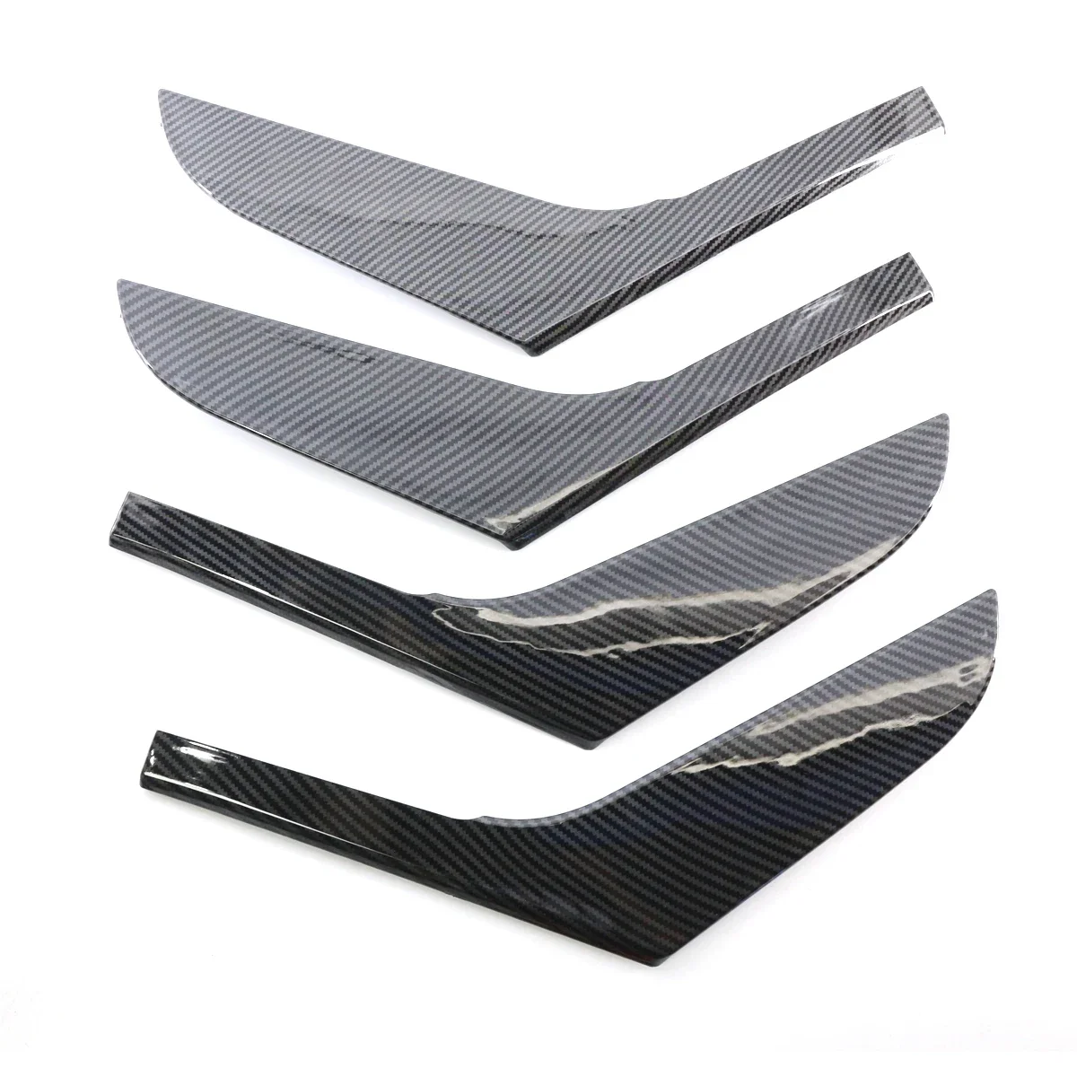 4Pcs/set Carbon Look Car Interior Door Armrest Handle Strips Cover For VW Volkswagen GOLF 6 Mk6 2009-2013 5K4868039A 5K4868040A