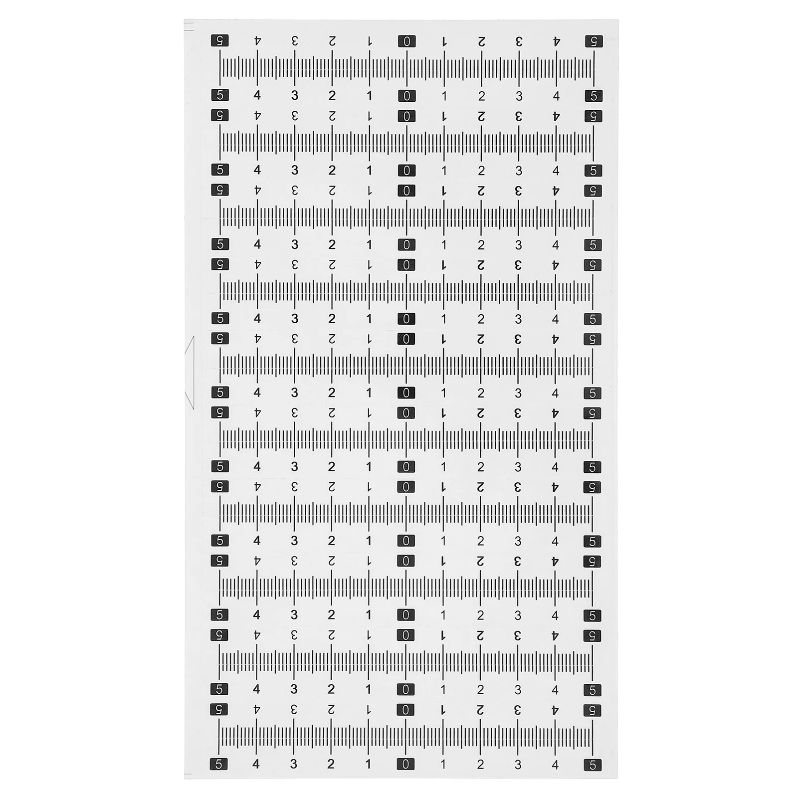 21pcs Ruler Sticker Self-Adhesive Measuring Tool Stickers Clear Scale For Humid Environments Multi-Use Adhesive Rulers Tape