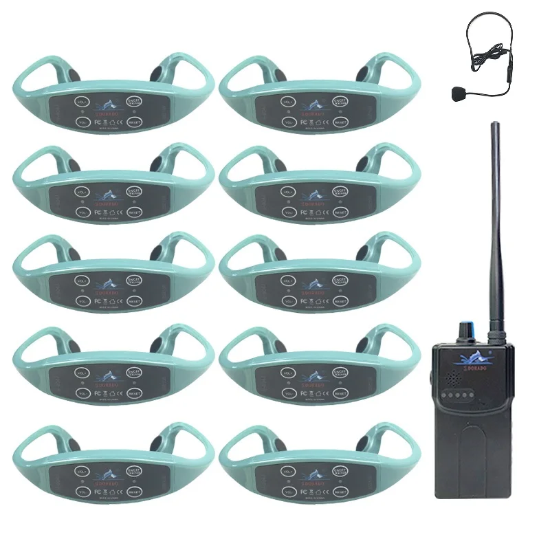 

Swimming Coaching System Communicator 1 Walkie Talkie 10 H904 Bone Conduction Headphones Swimtalk