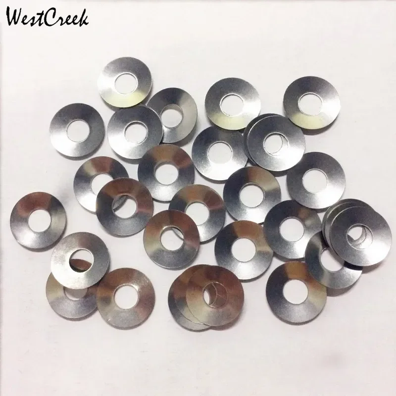 

100pcs Coin Cell 304 Stainless Steel Waved Washer Spring for Li ion Button Battery