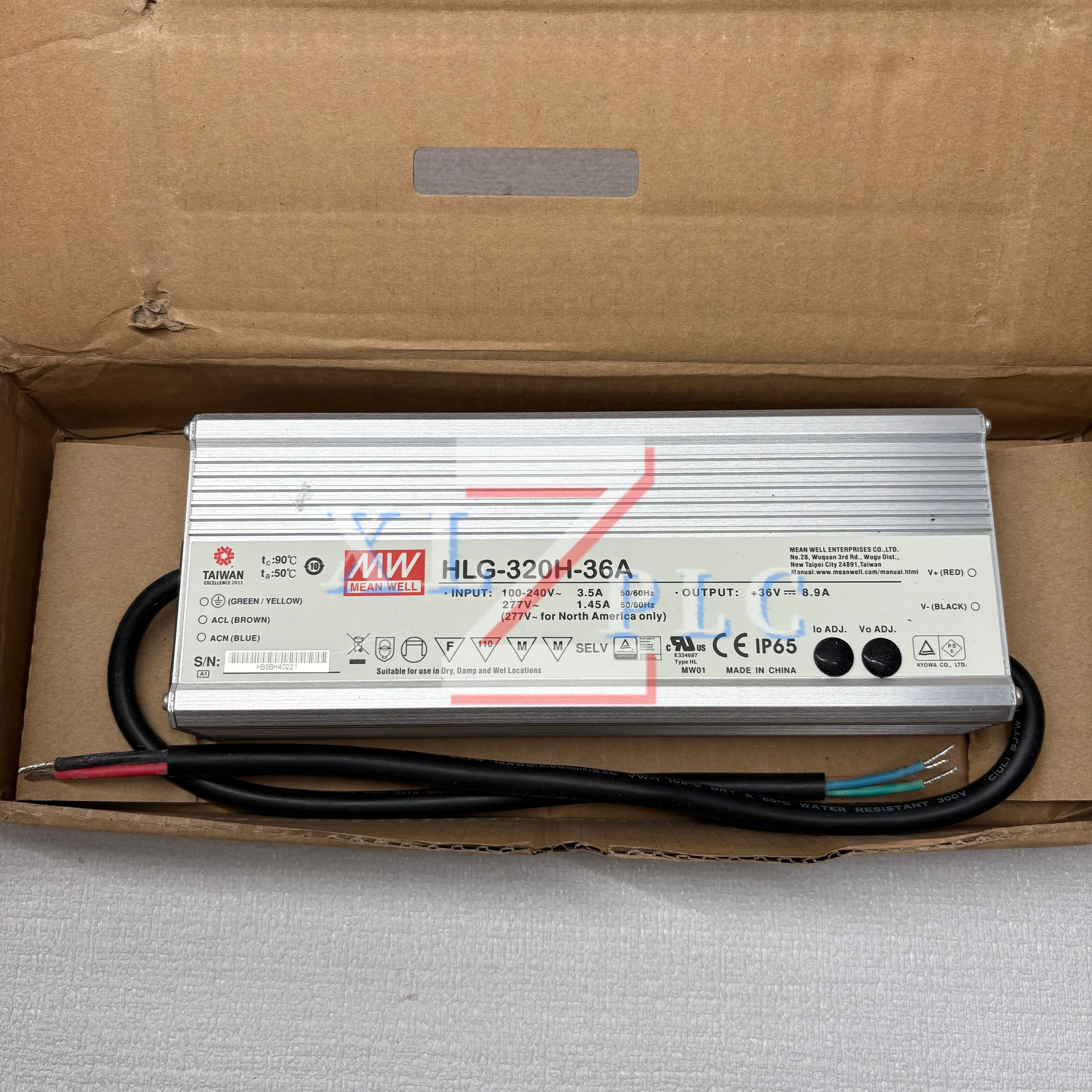 

Импульсный источник питания 100% НОВЫЙ HLG-320H-36A