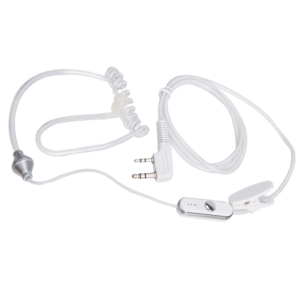 2-контактный двойной наушник с микрофоном PTT для BAOFENG KENWOOD/POFUNG/HYT/QUSHENG/LINTON/TYT и т. д., радиогарнитура, рация, наушники