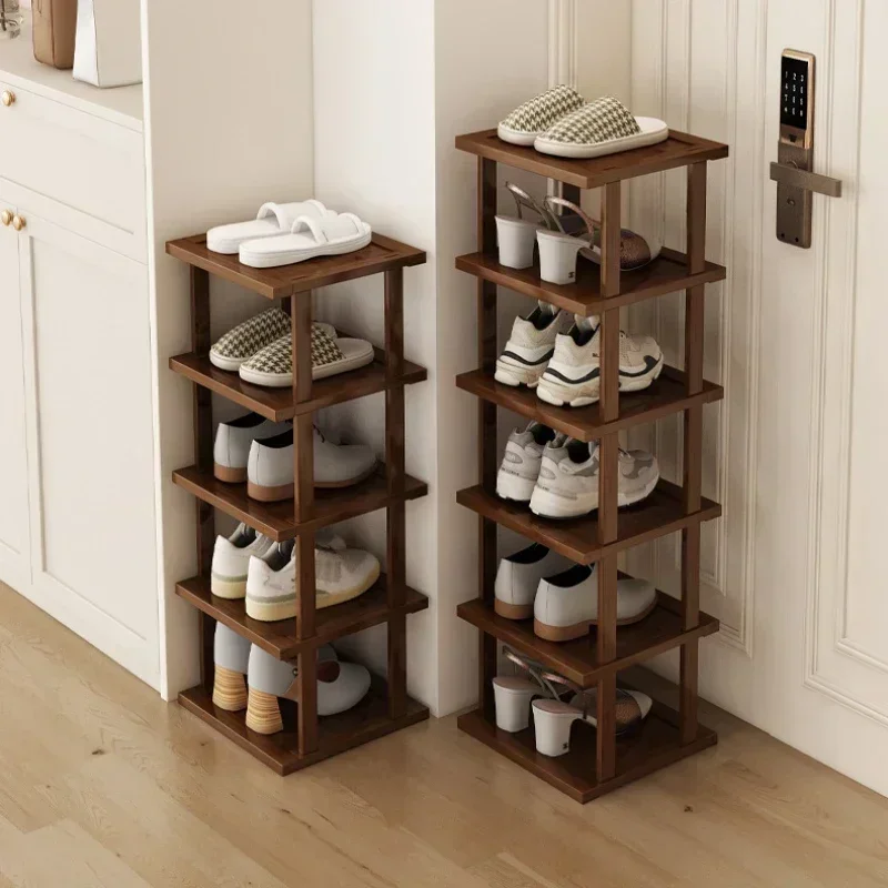firm-household-goods-nanzhu-shoe-rack-household-economy-door-multi-layer-shoe-storage-rental-house-shoe-cabinet-small-shoe-rack