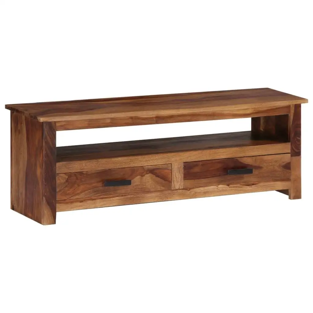 

Solid Wood TV Stand 46.5x11.8x15.7 - Stylish and Durable Entertainment Center