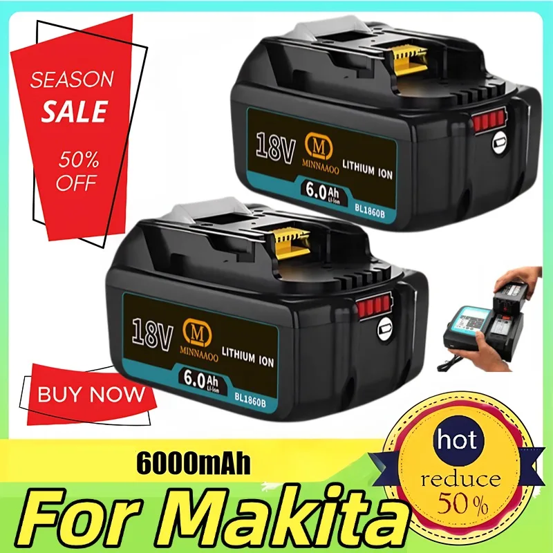 

Оригинальный аккумулятор для Makita 18 В BL1840 BL1860 18 В, литий-ионный аккумулятор с быстрой зарядкой для BL1815 Электрический