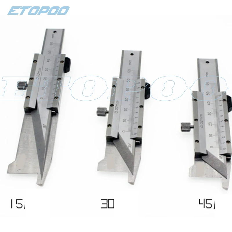 30 45 60 degrees Digital Chamfer Gauge Stainless steel Chamfering caliper Digital Chamfer Caliper/Electronic Chamfer Gauge