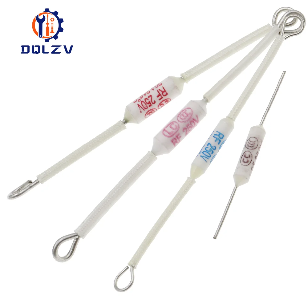 RF 250V 10A 15A 20A 250V Ceramic temperature fuse 130/155/165/185/216/230/240C Degrees Thermal Fuse Cutoff