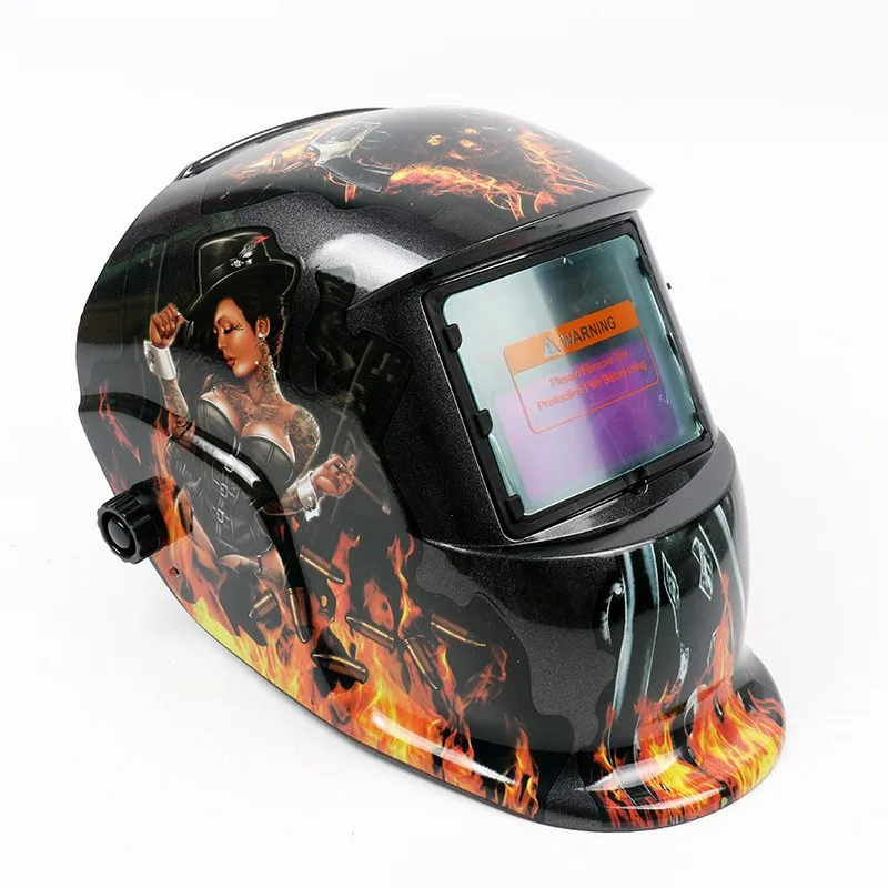 Automatic darkening welding mask solar head-mounted argon arc welding helmet Protective Mask For Welders/Full Face Protection