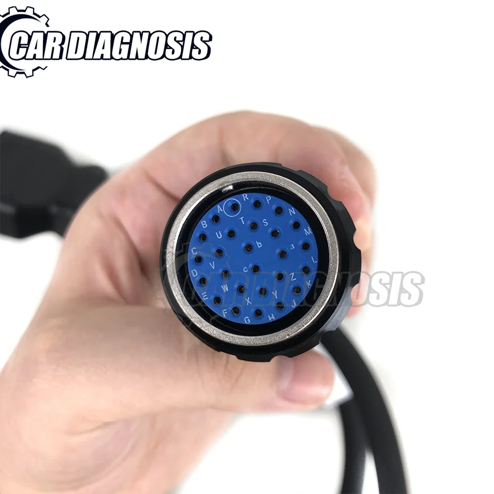 أحدث كابل Obd 16 PIN باللون الأزرق الصلب لـ vocom 88890300 VOCOM II 88890400 Obd II 16Pin كابل vocom لتشخيص الشاحنة #4