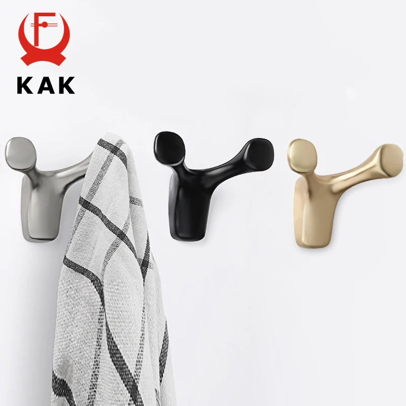 

KAK Wall Hanging Hook Zinc Alloy Horns Hanger Rack for Hanging Clothes Hat Coat Key Wall Hooks for Porch Bathroom Wall Decoratio