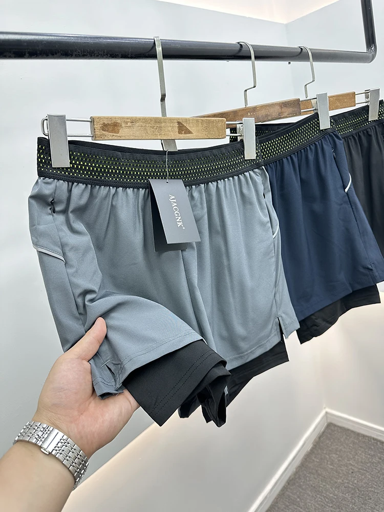 

Men's Running orts Summer Sport Qui Dry Color Reflective Design Comfortable Elastic Waist High Stretch Lightweight