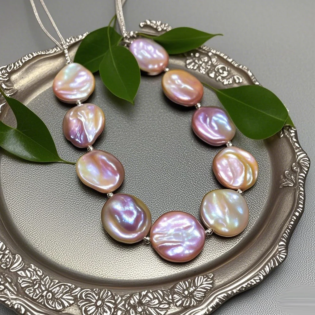 15-16mm 4A 18cm Pink Round Baroque Natural Freshwater Sparkling Clean Pearl Bead Jewelry Make DIY Necklace Bracelet Accessories