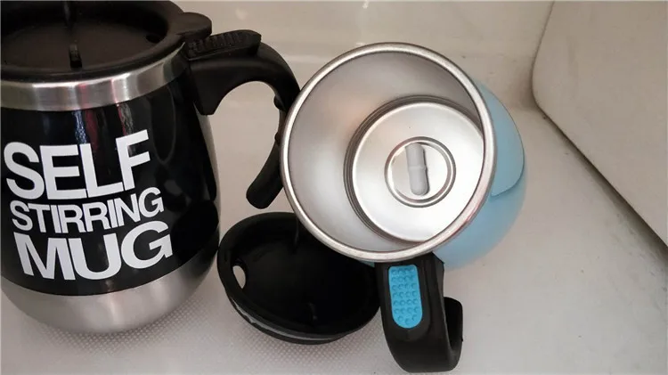 New Automatic Stirring Magnetic Mug Creative Stainless Steel Electric Smart Mixer Coffee Milk Mixing Cup Water Bottle Mark Cup