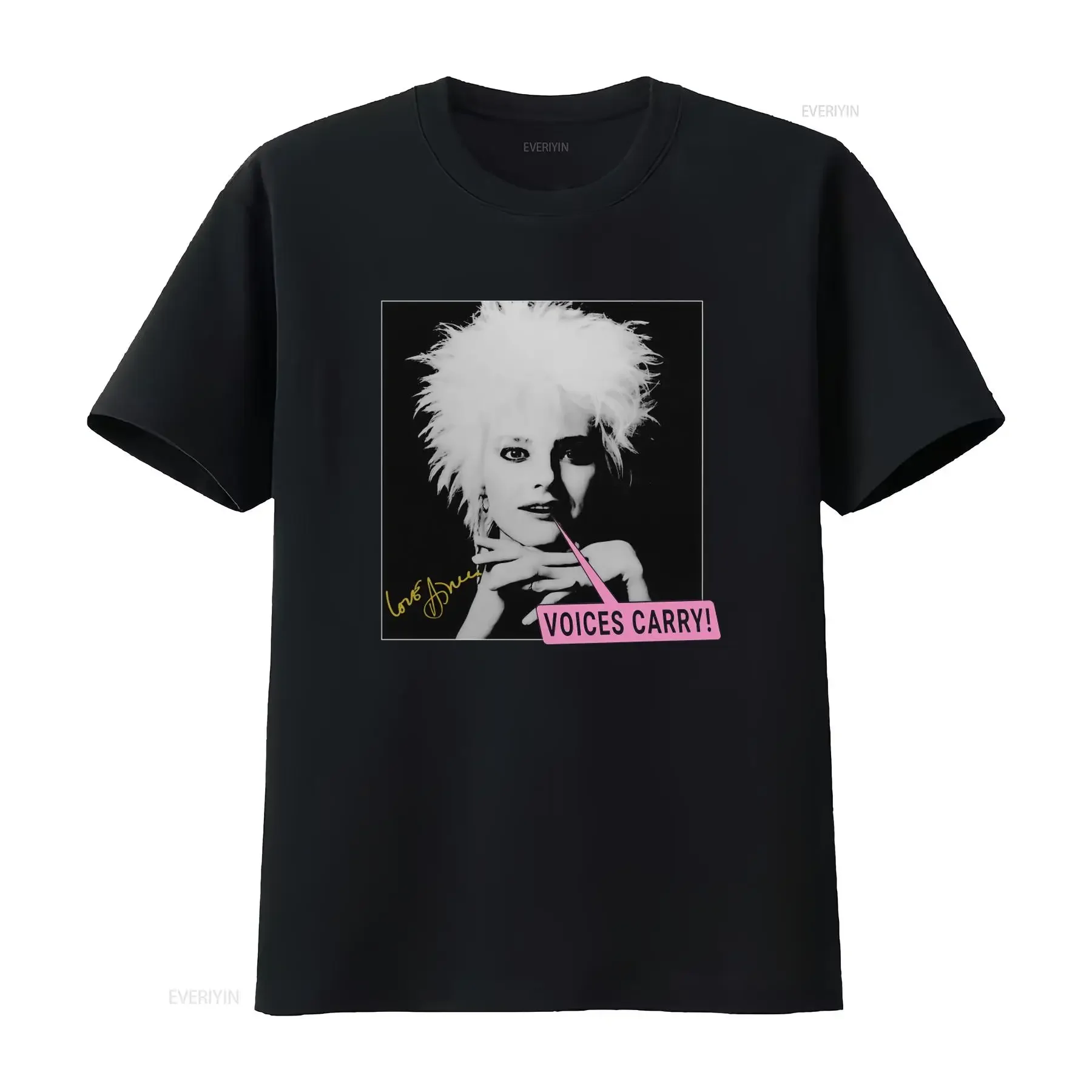 Vtg Voices Carry Aimee Mann Til Tuesday Cotton Black S 5XL T Shirt AA2294 vintage Washed Slightly Stretched Soft fashion