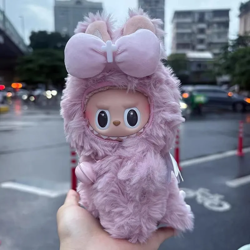 Für Labubu Kleidung Kleiner Engel Rosa Kaninchen Plüsch Baby Kleidung Nette Und Modische Engel Baumwolle Puppe Kleidung Puppe Sets Ropa