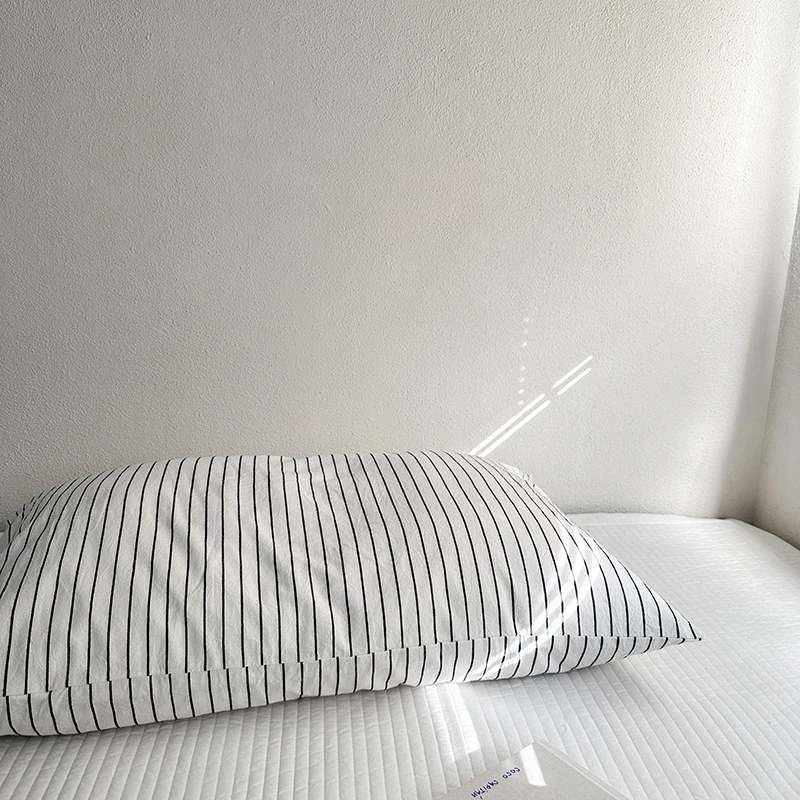 Taie d'oreiller en coton lavé, - Home Textiles Plaid avis et prix