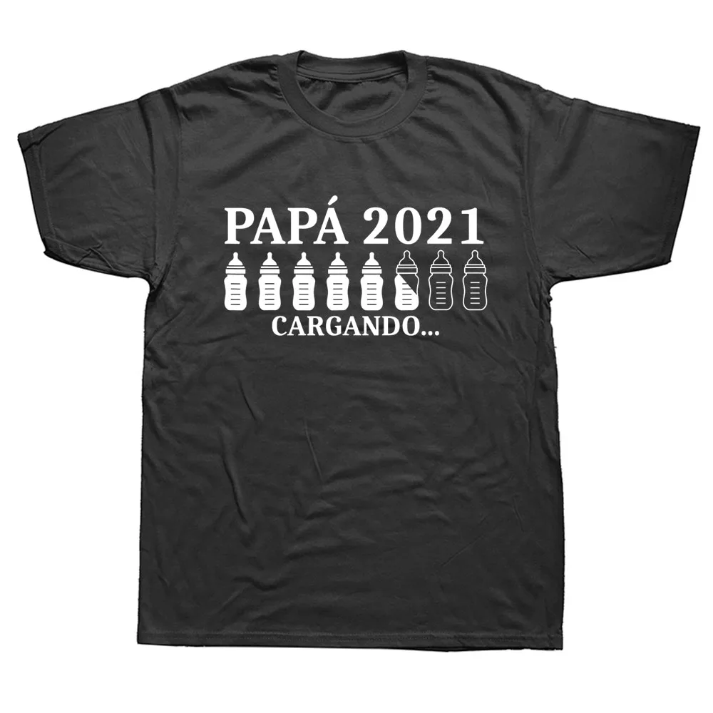 

Spain New Dad Papa Loading 2021 Funny Future Dad Pregnant T-shirt Fashion New Cotton Short Sleeve T Shirts O-Neck HarajukuF