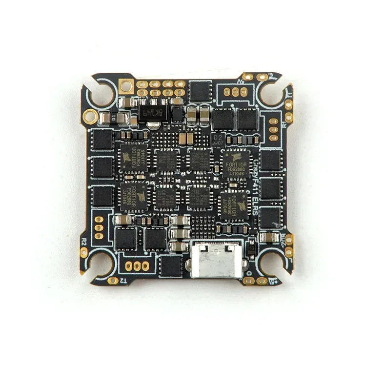 Happymodel FPV 이쑤시개 드론용 비행 컨트롤러 내장 UART 2.4G ELRS RX 20A ESC 2-4S, CrazyF411 ELRS AIO 4in 1 F411