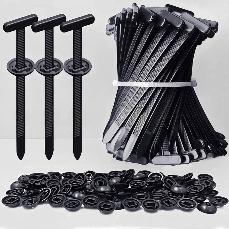 Boucle de fixation pour serre-câbles, à fixation par clou traversant, pour garde-boue, doublure intérieure et coffre