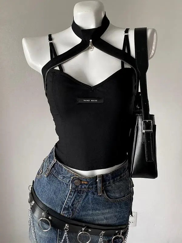 فستان صيفي نسائي جديد بتصميم عصري وأنيق مع حزام أسود وياقة معلقة #2