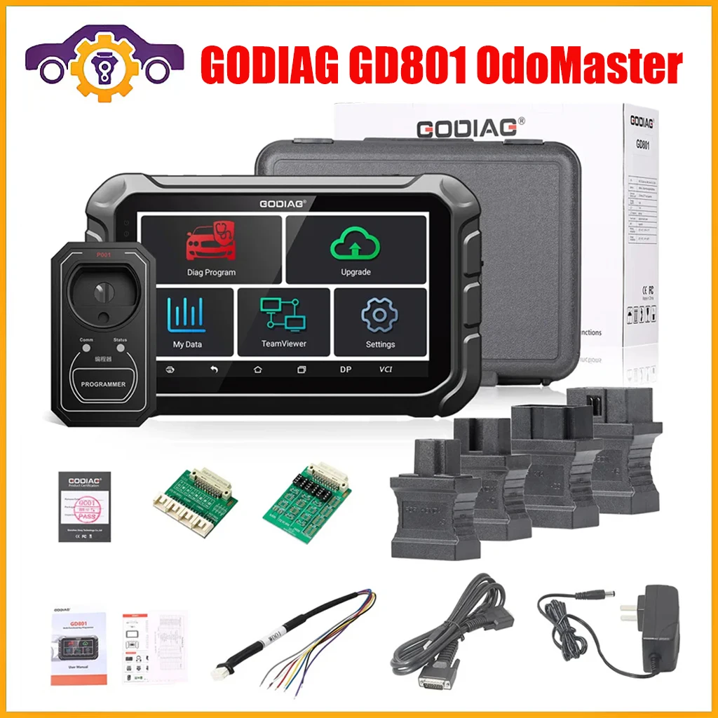 GODIAG GD801 Full OdoMaster Auto Key Programmer OBDII Cluster Calibration Correction Tool Better Than OBDSTAR X300M Update Free