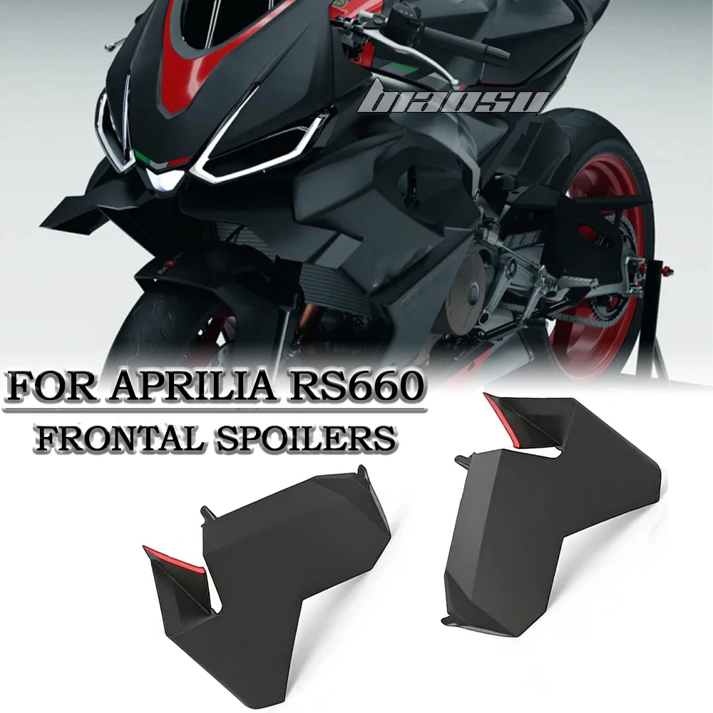 For Aprilia RS660 Side Wing Side spoiler FRONTAL SPOILERS RS 660 2021-2026 Motorcycle Front spoiler Lower spoiler flank