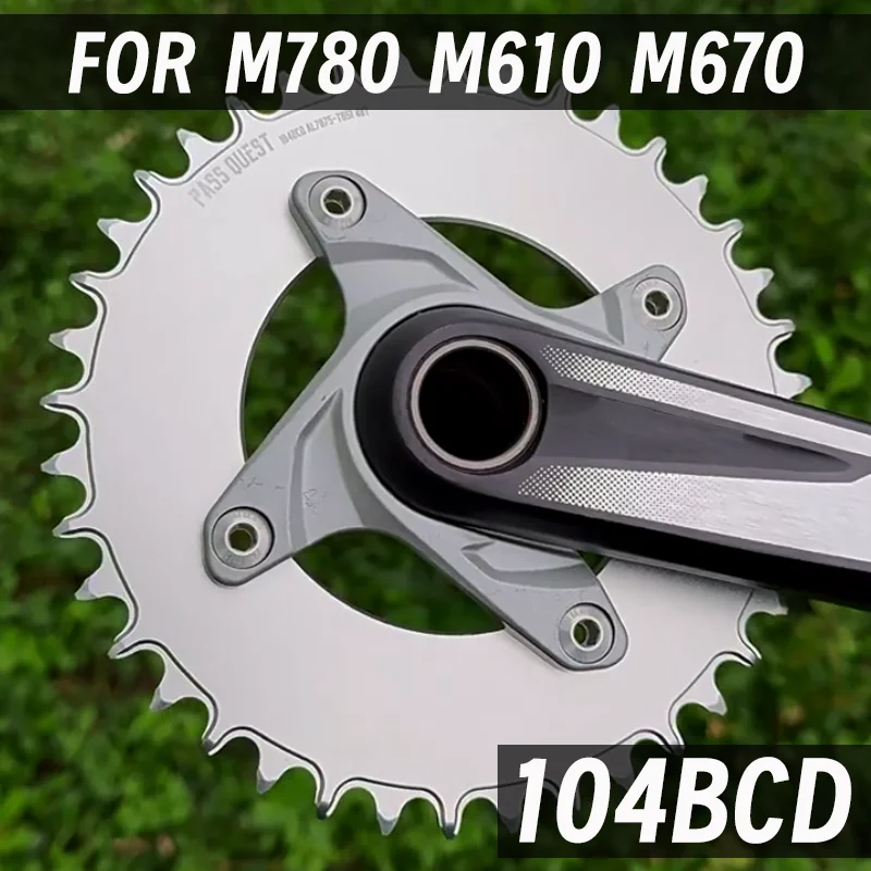 

Crown 104bcd Chainring 104 Bcd 36t 34t 38t 40t For Shimano Slx M780 M610 M670 Mtb Single Plate 32 Teeth Narrow Wide 11v 12v
