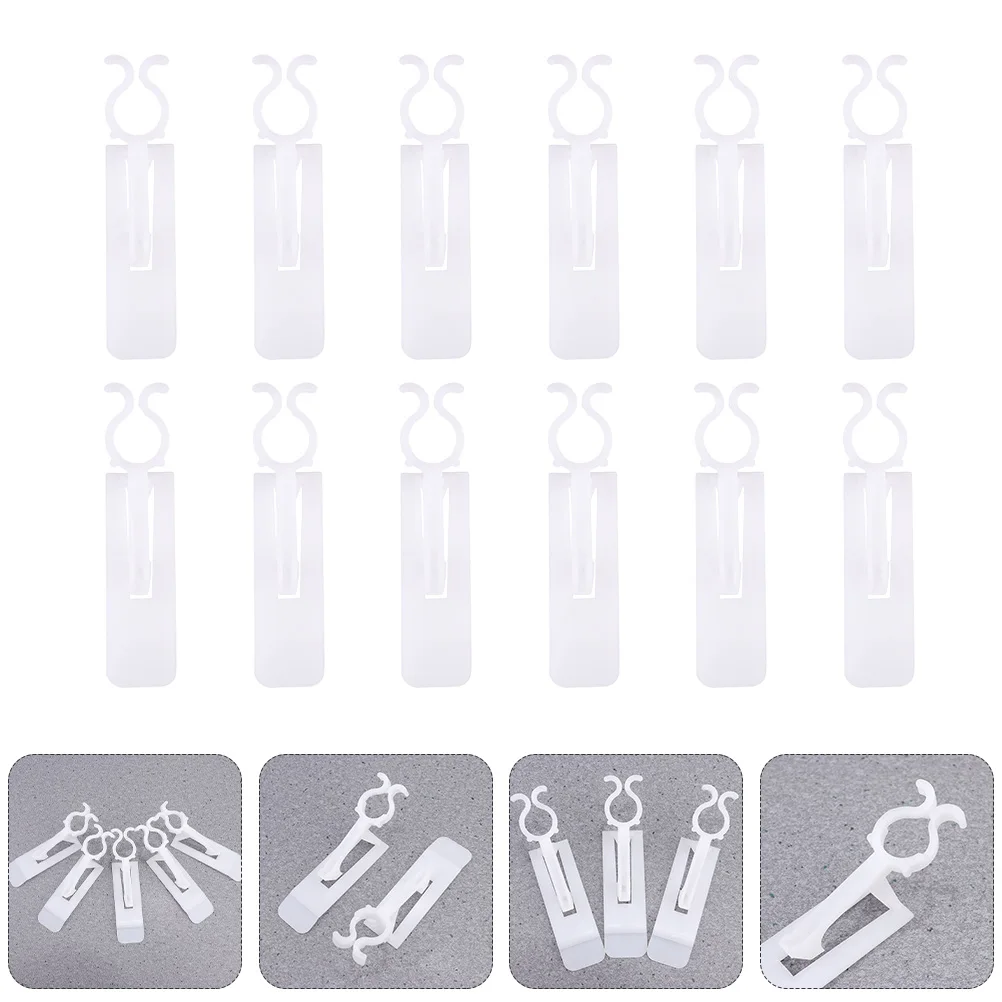 

50 pcs Christmas Clips White Plastic Gutter Shingle Hangers For Outdoor String Lights Xmas Light Clip Light Accessory
