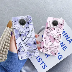 For Nokia G10 G20 G21 G11 Nokia6.3 Case Luxury Phone Case For Nokia 6.3 Butterfly Flower Clear Soft Silicone Protective Cover