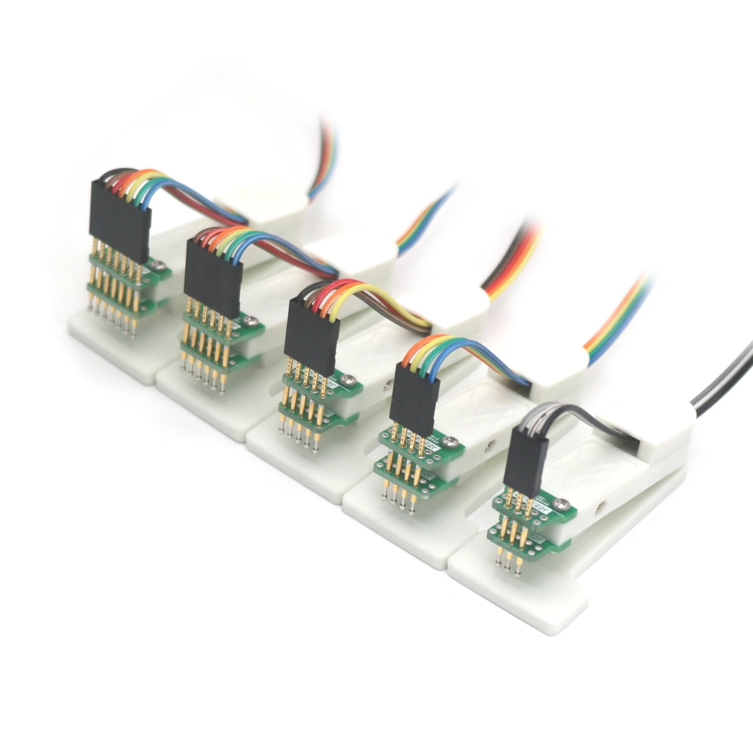 2.54mm 2.0mm 1.27mm PCB Test Burning Needle Clamp Clip Pin Fixture Probe Debug Download Programming 3P 4P 5P 6P 7P 10P 12P Cable